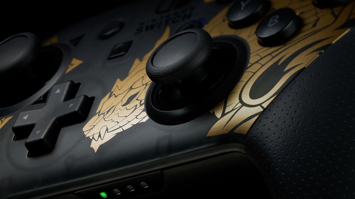 Nintendo Switch Pro Controller Monster Hunter Rise Edition ...