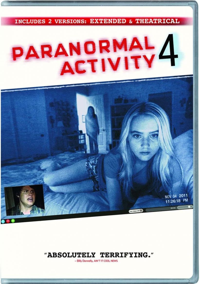 Paranormal Activity 4 (Theatrical and Extended Versions) on DVD